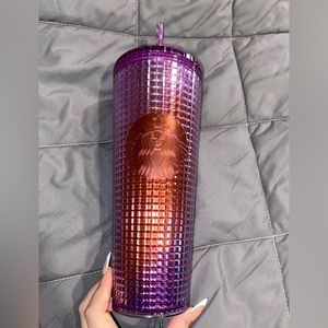 Purple colorful Starbucks cup